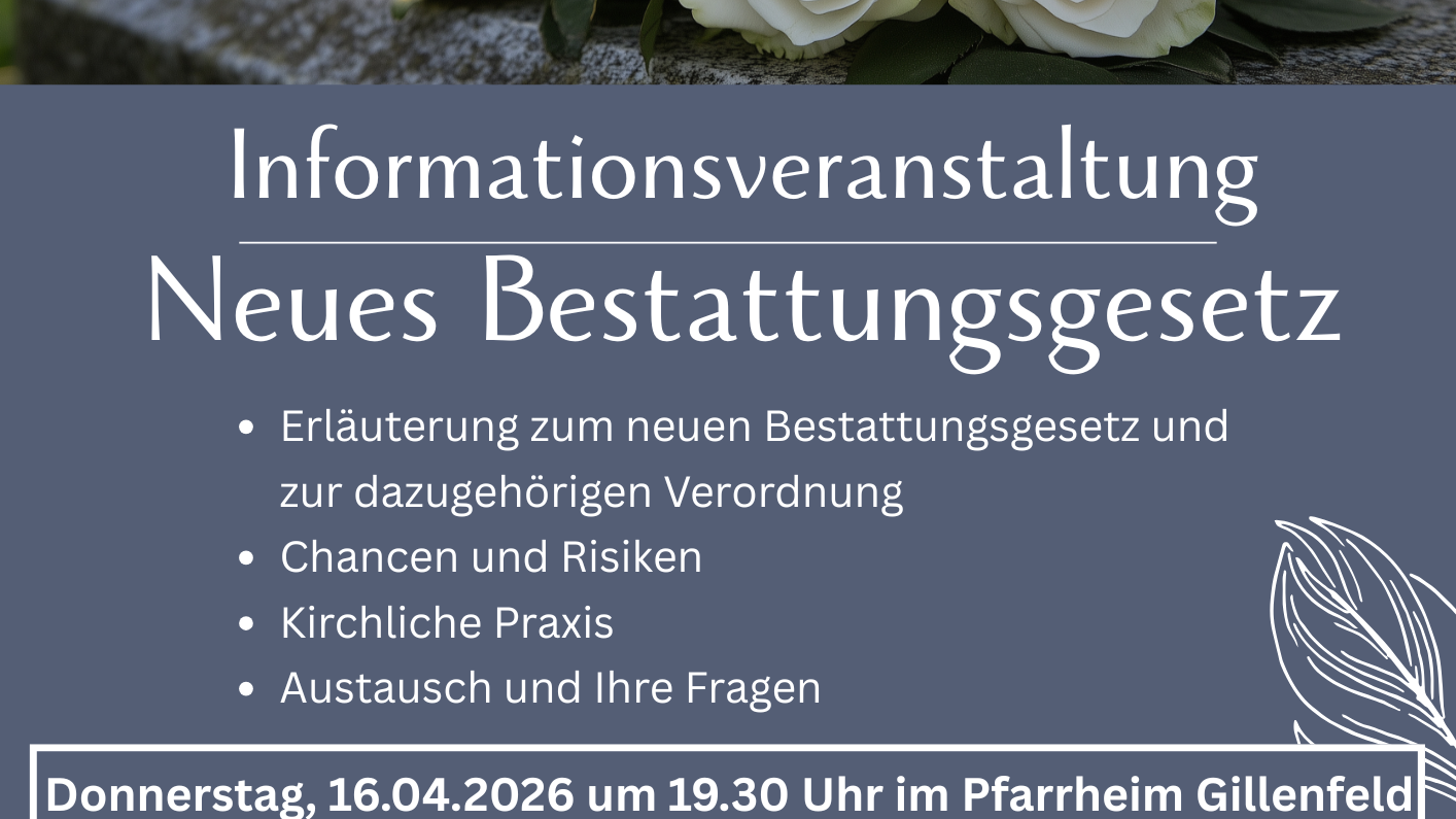 Infoveranstaltung Neues Bestattungsgesetz